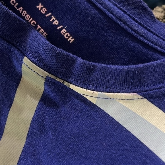 Under Armour The Classic Tee Short Sleeve Logo Graphic Purple Blue XS - Picture 5 of 6